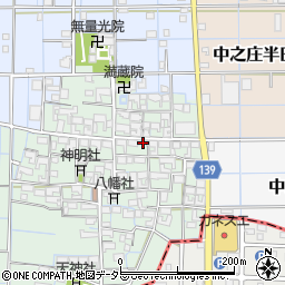 愛知県稲沢市中之庄町辻畑134周辺の地図