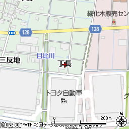 愛知県稲沢市野崎町丁長周辺の地図