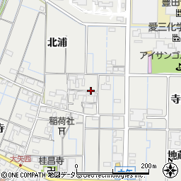 愛知県稲沢市大矢町周辺の地図
