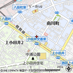 岡崎信用金庫小田井支店周辺の地図