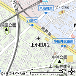 愛知県名古屋市西区上小田井2丁目27周辺の地図