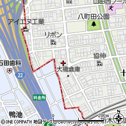 大橋倉庫周辺の地図