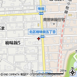 名古屋楠郵便局周辺の地図