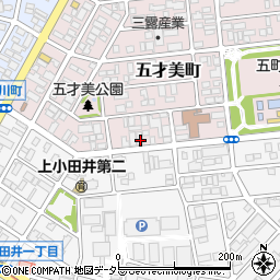 愛知県名古屋市西区五才美町227周辺の地図