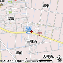 愛知県稲沢市附島町正明寺周辺の地図
