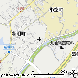 愛知県瀬戸市新明町12周辺の地図