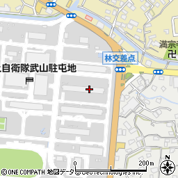 陸上自衛隊武山駐屯地周辺の地図