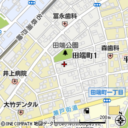 愛知県瀬戸市田端町1丁目周辺の地図