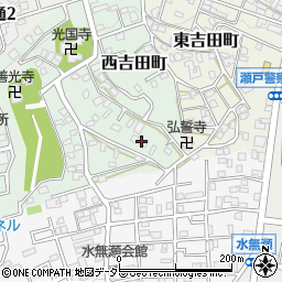 西吉田カーサグリーンヒル周辺の地図