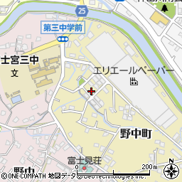 静岡県富士宮市野中町415周辺の地図