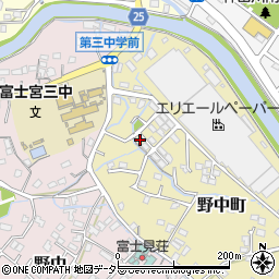 静岡県富士宮市野中町428周辺の地図