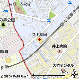 スギ薬局　瀬戸西山店周辺の地図