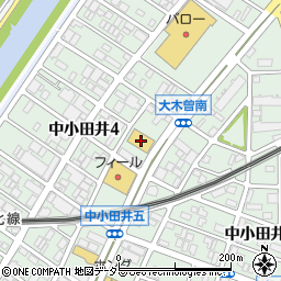 ジーユー小田井店周辺の地図
