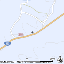 愛知県豊田市夏焼町平治洞周辺の地図