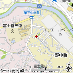 静岡県富士宮市野中町453周辺の地図
