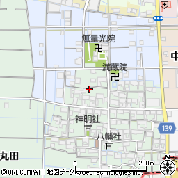 愛知県稲沢市中之庄町辻畑88-2周辺の地図