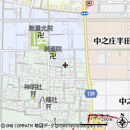 愛知県稲沢市中之庄町辻畑114周辺の地図