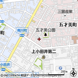 愛知県名古屋市西区五才美町43周辺の地図