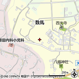 千葉県富津市数馬342周辺の地図
