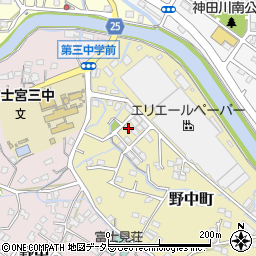 静岡県富士宮市野中町425周辺の地図