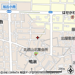 愛知県尾張旭市北原山町鳴湫周辺の地図
