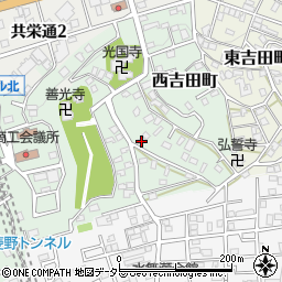 愛知県瀬戸市西吉田町38周辺の地図