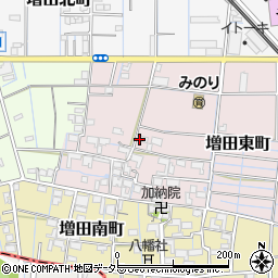 愛知県稲沢市増田東町周辺の地図