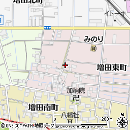 愛知県稲沢市増田東町周辺の地図