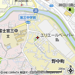 静岡県富士宮市野中町431周辺の地図