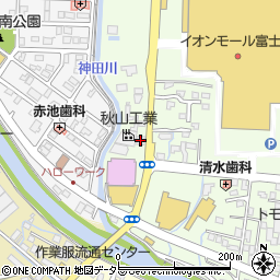 カースタレンタカー富士宮店周辺の地図