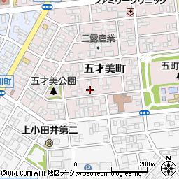 愛知県名古屋市西区五才美町190周辺の地図