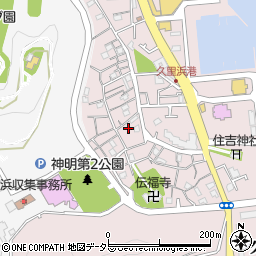 神奈川県横須賀市久里浜8丁目周辺の地図