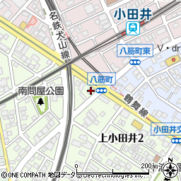 愛知県名古屋市西区上小田井2丁目33周辺の地図