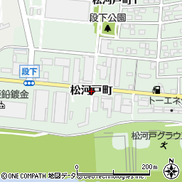 愛知県春日井市松河戸町周辺の地図