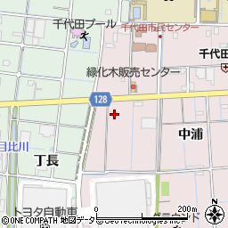 愛知県稲沢市福島町中浦110周辺の地図