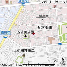 愛知県名古屋市西区五才美町182周辺の地図