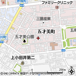 愛知県名古屋市西区五才美町180周辺の地図