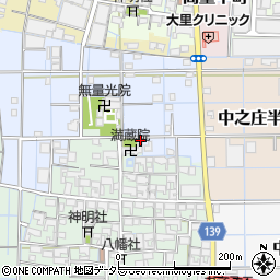 愛知県稲沢市中之庄町辻畑147周辺の地図