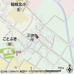 滋賀県彦根市上岡部町周辺の地図