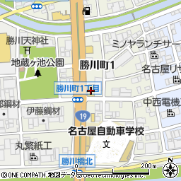 ダイソー春日井勝川店周辺の地図