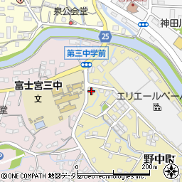 静岡県富士宮市野中町441周辺の地図