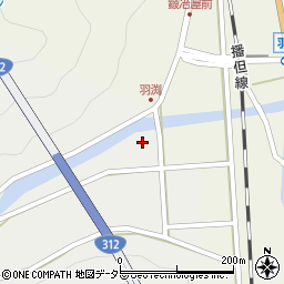 兵庫県朝来市田路33周辺の地図