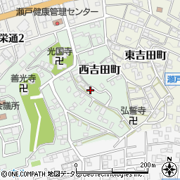 愛知県瀬戸市西吉田町27周辺の地図