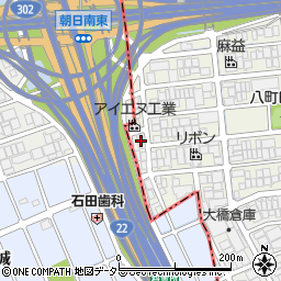 大日産業山田第二工場周辺の地図