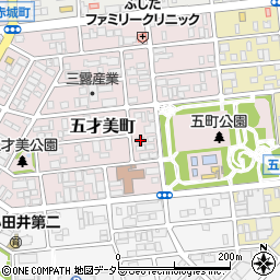 愛知県名古屋市西区五才美町198周辺の地図