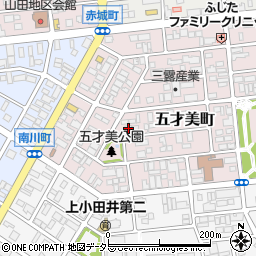 愛知県名古屋市西区五才美町164周辺の地図