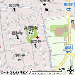 岐阜県海津市海津町高須町周辺の地図