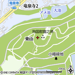 愛知県名古屋市守山区川東山周辺の地図