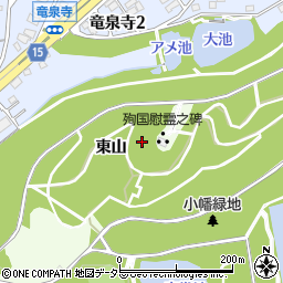 愛知県名古屋市守山区川（東山）周辺の地図
