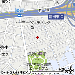 水野工藝清須工場周辺の地図